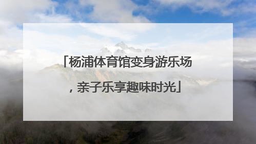 杨浦体育馆变身游乐场，亲子乐享趣味时光